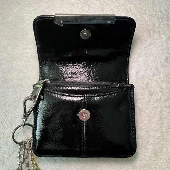 Vintage Steve Madden Black Wallet with Cute Bag Charms - Picture 5 of 6